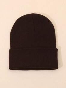 4pcs/Pack Solid Color Ski Knit Hats, Minimalist Knit Hats, Unisex, Suitable For Daily Casual Wear - Multicolor - View 13