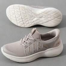 Skechers Women's Lightweight Breathable Mesh Walking Shoes With Support, Soft Sole, Non-Slip, For Daily Casual Wear And Commuting - Light Grey - View 6