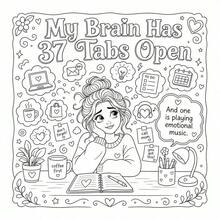 A Comfortable And Cozy Coloring Book With 24 Pages Of Peaceful Doodle Patterns, Helps Relax The Mind, Suitable As A Gift For Women, Applicable For Back To School, Halloween Gifts, Mindfulness Meditation And Other Occasions. - Cozy Coloring Book - View 8