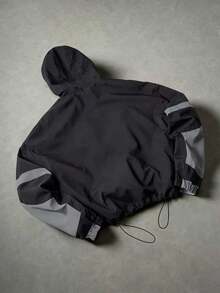 Men's Outdoor Jacket Spring/Autumn Softshell Casual Fashion Jacket Outdoor Hiking Sports Top - Black - View 3