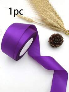 1 Roll Colorful Ribbon, 4cm Wide, 22m Long, Suitable For Making Rose Bows, Cake Decoration And Christmas Decoration, Ideal For Craft Projects And Gift Wrapping, Creative Crafts, Cake Decoration And Holiday Accents - A - View 17