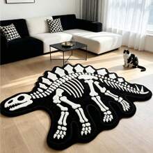 1 Stück Dinosaurier Fossil Dekorativer Teppich, Verdickter Teppich, Dicker Teppich, Plüsch Teppich, Verdickter Teppich, Dekorativer Teppich, Schlafzimmer Dekoration, Kleiner Teppich, Teppich, Heimdekoration - Verschiedenfarbig - Übersicht 2