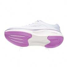 Skechers Women's ELEVATE Thick-Soled Cushioned Lightweight Casual Running Shoes - Gray Purple - View 9
