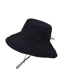 JOYLORD 1pc Women's Wide Brim Sun Hat, Korean Style Versatile Minimalist Solid Color Bucket Hat For Spring/Summer Outdoor Travel Sun Protection - Multicolor - View 9