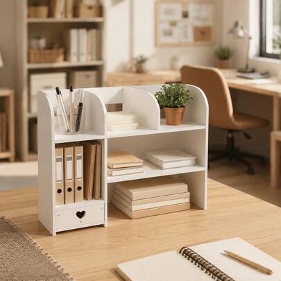 OJMD Heart Drawer For Intentional Storage – Unchanging Shape & Color Design, Elegant Accent For Desk, Dresser, Or Shelf In Adult Living Spaces