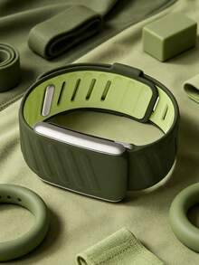 5.0/MG SportFlex – ECG Wrist Band, Soft-Touch Silicone, Waterproof And Sweatproof, 5.0 Compatible - Olive Green - View 5