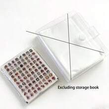 2400/4800/9600 piezas Juego de pegatinas mini lindas con libro de almacenamiento, plástico transparente portátil, múltiples diseños exquisitos, ideal para agenda DIY, álbum de recortes, cuaderno y álbum de fotos - Multicolor - Ver 14