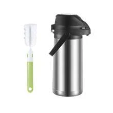 L LEESEPH 1.9L/64oz Stainless Steel Cold Water Pitcher With Lid And Cleaning Brush, 24-Hour Insulated Iced Tea Pot, Cold Beverage Dispenser, Suitable For Iced Tea, Coffee, Juice, Milk, Drinks - Multicolor - View 10