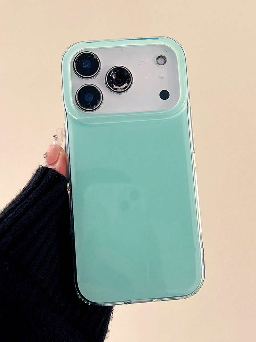 奢華糖果色混搭硬殼、磨砂彩色軟殼、超薄 PC 保護殼，適用於 iPhone 11 12 13 14 15 16 17 Air 17 17 Pro 17 Pro Max - 綠色 - 查看 1
