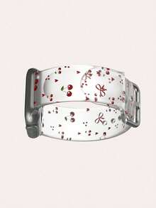 半透明紅色波點櫻桃結圖案時尚矽膠錶帶，適用於 38mm 40mm 41mm 42mm 44mm 45mm 46mm 49mm，相容 Series Ultra/S10/SE/8/7/6/5/4/3/2/1 - 彩色 - 查看 12