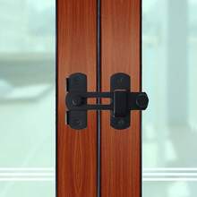 Mini Sized Stainless Steel Sliding Catch Finished In Black, 2mm Thick Structure With Fastening Screws Included. Suitable Fitting For Indoor Rooms, Windows, Outdoor Garden Doors And Cabinet Panels. - 1Pc - View 2