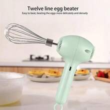 Pengocok Telur & Kocok Elektrik Isi Ulang - Tanpa Kabel, Portabel. Mixer Tangan Ringan dan Mudah Digunakan untuk Kue, Biskuit, Muffin, dan Lainnya - Sempurna untuk Pembuat Kue Rumahan dan Profesional - MultiWarna - View 6