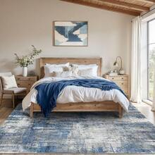 Latte&Fog Alfombras de 153 x 215 cm para Sala de Estar y Dormitorio,Moderna Abstracta Lavable, de Pelo bajo Antideslizante Estilo Boho para Sala de Estar, Oficina, Dormitorio(Negro 5x7ft) - Caqui - Ver 3