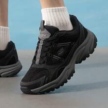Skechers Men's Vintage Outdoor Style Thick Sole Casual Shoes Dad Shoes - Black - View 2