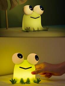 GLOOPRO Frog Night Light Bedside Lamp 3-Level Dimmable Timer Function USB Rechargeable Touch Sensor Suitable For Children And Teenagers Bedroom Party Bookshelf Sofa Vanity Birthday Holiday Gift Decorative Light - Frog Night Light - View 11