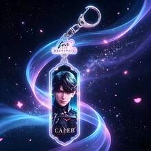 3pcs/Love & Space Double-Sided Acrylic Keychain Figure Game, Suitable For Collection And Graduation Season Gift - Multicolor - View 3