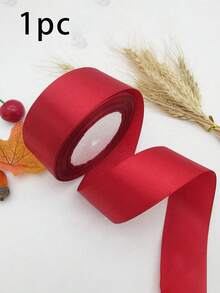 1 Roll Colorful Ribbon, 4cm Wide, 22m Long, Suitable For Making Rose Bows, Cake Decoration And Christmas Decoration, Ideal For Craft Projects And Gift Wrapping, Creative Crafts, Cake Decoration And Holiday Accents - A - View 14