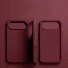 VRNOEI Casing Ponsel Matte Kreatif Minimalis Warna Burgundy Tahan Guncangan, Kompatibel dengan iPhone 17 14 13 12 11 15 16 17 Pro Max, Casing Ponsel Seri, Aksesori Casing Ponsel Unisex - Prem - View 26