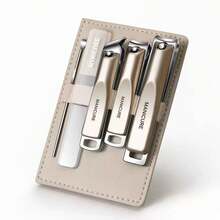 6pcs Set For Thick And Ingrown Nails – Designed For Seniors, Portable Home Nail Care Kit, Anti-Splash Nail Clipper + Cuticle Tools, Complete Manicure Set, Compact For Travel And On-The-Go Storage - A - View 10