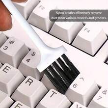 Alat Pelepas Tutup Tombol 2 in 1 Portabel, Pencabut dan Pengatur Sakelar, Alat Perbaikan dan Pelepas Sakelar Universal untuk Keyboard Mekanik dengan Penghapus Debu, Alat Pembersih Universal - View 8