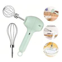 Pengocok Telur & Kocok Elektrik Isi Ulang - Tanpa Kabel, Portabel. Mixer Tangan Ringan dan Mudah Digunakan untuk Kue, Biskuit, Muffin, dan Lainnya - Sempurna untuk Pembuat Kue Rumahan dan Profesional - MultiWarna - View 3