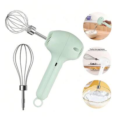 Rechargeable Electric Eggbeater & Whisk - Cordless, Portable. Lightweight, Easy-To-Use Hand Mixer For Cakes, Cookies, Muffins, AndMore -Perfect For Home Bakers And Professionals