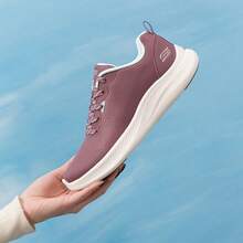 Skechers Women's Mesh Patchwork Comfortable Lightweight Cushioned Walking Shoes For Daily Commute And Work - Mauve Purple - View 7