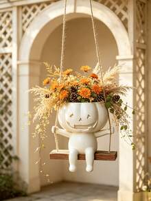 Artesanías de resina, decoración colgante de calabaza blanca y naranja, decoración del hogar, decoración del hogar de otoño, decoración del hogar de estilo moderno para días festivos - Colección de calabazas - Ver 4