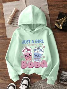 3-Piece Printed Sweatshirt Set For Teenage Girls, Student Children Clothing, Suitable For Autumn/Winter Warm Thick Lining Long Sleeve Top, Fashion Niche Design - Multicolor - View 2