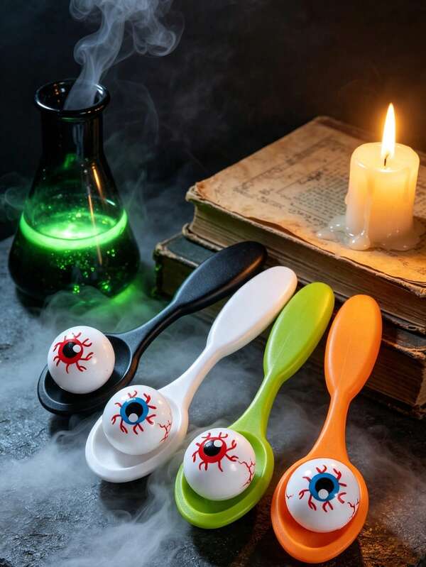 16/8pcs Balance Egg Game, Perfect For Graduation Season Egg Relay Race, Mother's Day And Outdoor Activities. Fun Balance Egg Spoon Game, Balance Egg Spoon Relay Race, Party Game Props. Birthday Party Favors, Spoon Race Game Set, Egg Relay Race, Outdoor Plastic Egg Game, Bachelorette Party, Wedding Game, Party Game