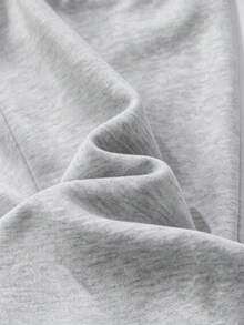 Men's Thermal Lined Sweatpants, Loose Fit Casual Straight Leg Pants For Autumn/Winter - Grey - View 7