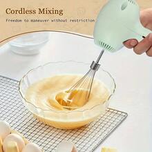 Pengocok Telur & Kocok Elektrik Isi Ulang - Tanpa Kabel, Portabel. Mixer Tangan Ringan dan Mudah Digunakan untuk Kue, Biskuit, Muffin, dan Lainnya - Sempurna untuk Pembuat Kue Rumahan dan Profesional - MultiWarna - View 10