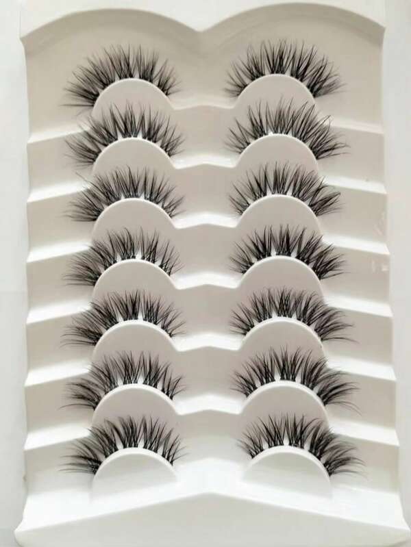 Purple Butterfly False Eyelashes, European And American Makeup Style, Natural Thick & Fine Criss-Cross Design