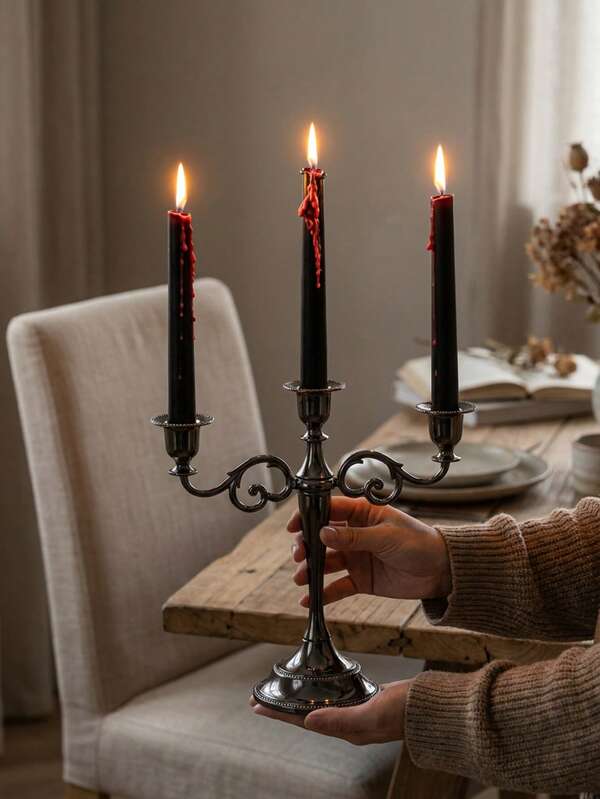1Pc/Set Bohemian Style Zinc Alloy 5 Head/3head Candlestick ,For Home Living,Weddings,Home Decor,Party,Gifts,Restaurant, Fireplace Decorative,Family Gathering,Graduation Gifts, Housewarming Gifts, Wedding Gifts, Mother's Day Gifts, Girlfriend Gifts,