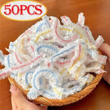 200/100/50/10pcs Colorful Transparent Summer Food Preservation Covers, Stretchable Transparent Plastic Dish Covers, Leak-Proof Dust-Proof Plastic Food Wrap, Reusable Bowl Covers; Designed For Home Food Storage - View 12