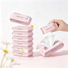 Cute Mini Hand & Mouth Cleaning Wipes, Portable Non-Woven Fabric Small Pack Wipes For Students - Multicolor - View 3