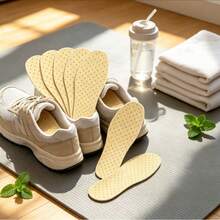 100片/10片裝一次性薄木漿鞋墊,吸汗防臭、可裁剪、男女通用,軍訓鞋墊【大包裝參考圖9】 #鞋墊 #足部護理 #一次性鞋墊 #軍訓用品 - 白色 - 查看 16
