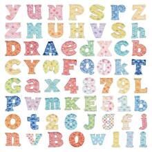62pcs Colorful Letter Stickers, Fabric-Like Stickers, Children's Stationery Stickers, Student Educational DIY Decoration For Phon, First Day Of School - Multicolor - View 9