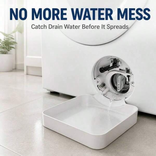 1pc Washing Machine Drain Pan, Effectively Prevents Water Accumulation In Laundry Room