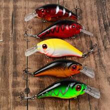 5pcs Long Lip Rock Road Lure Set, Floating Crankbait Deep Diving Hard Bait, Bass & Perch Deep Water Lure Combo - Multicolor - View 4