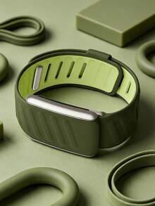 5.0/MG SportFlex – ECG Wrist Band, Soft-Touch Silicone, Waterproof And Sweatproof, 5.0 Compatible - Olive Green - View 1