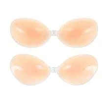 2pcs Thin Invisible Bra Set, Universal Size Adhesive Breast Pads Fit All Cup Sizes, Summer Sticky Lifting Anti-Sagging Bra, Invisible Gather Nipple Cover For Strapless Clothes, Daily Summer Travel And Party Wear - A - View 11