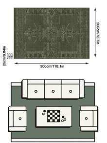 1 Stück Nordischer INS Stil Vintage Geometrischer Gestreifter Abstrakter Totem Weicher Kunst-Kaschmir Teppich, Badezimmer, Küche, Eingang, Flur, Nachttisch, Wohnzimmer, Schlafzimmer, Ganzjährig Maschinenwaschbar Große Größe Bodenmatte, Ästhetische Heimdekoration - Verschiedenfarbig - Übersicht 17
