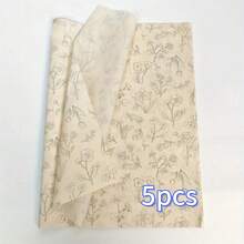 Floral Pattern Semi-Transparent Tissue Paper - Wax Coated, 20x14 Inches, Suitable For Christmas Decoration, Wedding, Valentine's Day, Birthday Gifts, Bouquet Wrapping, Party Gifts, Gift Wrapping Supplies | Decorative Tissue Paper | Wax Coated Paper, Gift Wrapping Supplies, Tissue Paper, Tissue Paper/Halloween Wrapping Paper, Gift Wrapping Paper, Christmas Tissue Paper/Christmas Wrapping Paper - Multicolor - View 15