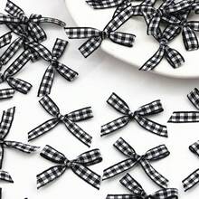 (100pcs/Pack) 3.5cm Plaid Colorful Mini Bows Ribbon Bows Gift Box Wedding Candy Box Packaging Decoration Handmade Hair Accessories - Multicolor - View 17