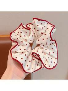 3/1 pièce Bandeau de cheveux en soie de haute qualité avec motif de points rouges, accessoire de cheveux mignon pour queue de cheval et tresse de fille, convient pour le bain, le maquillage, le lavage du visage, les accessoires de cheveux, les sports, la beauté à la maison, accessoire cadeau pour femmes, maquillage, fitness à la maison, accessoire pour femmes - Multicolore - Voir 6