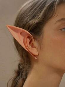 2pcs/Set - Halloween Elf Ear Accessories Party Props, Cosplay Props, Latex Pointed Ear Toys, Photo Props, Suitable For Halloween, Halloween Party, Costume Party And Theme Party. - Multicolor - View 9