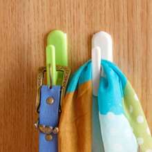 3pcs Multi-Function Self-Adhesive Hook Clips, Curtain Fixing + Cable Management 2-In-1, No Drilling Adhesive Installation Super Simple, Fix Curtains, Shower Curtains, Door Curtains, Sheer Curtains, Organize Charging Cables, Data Cables, Power Cords, Universal For Tile, Glass, Wood Wall, Mirror, Suitable For Bedroom, Kitchen, Office, Dorm, Multi-Purpose Great Value Item - View 4