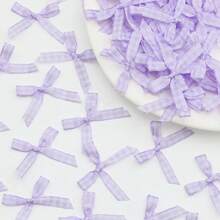 (100pcs/Pack) 3.5cm Plaid Colorful Mini Bows Ribbon Bows Gift Box Wedding Candy Box Packaging Decoration Handmade Hair Accessories - Multicolor - View 19