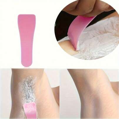 1pc Painless Hair Removal Silicone Scraper, Ergonomic Curved Design, Reusable, Suitable For Underarms, Legs, Arms, Bikini Line And More, Unisex, Perfect As Halloween Or Christmas Gift, Wax Hair Removal, Shaver For Women